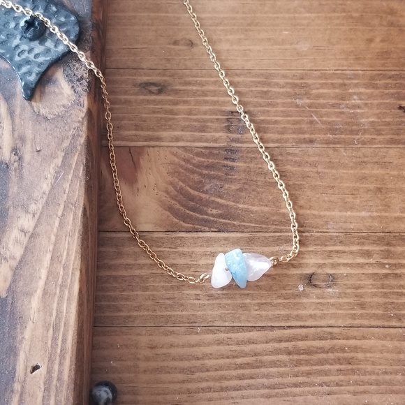 Jewelry - 🌸❄New!❄🌸 Genuine Rose Quartz and Aquamarine